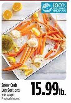 Bel Air Markets Snow crab leg sections offer