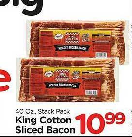 Edwards Food Giant King cotton sliced bacon offer