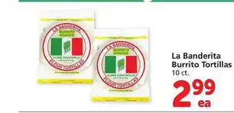 Safeway La banderita burrito tortillas offer
