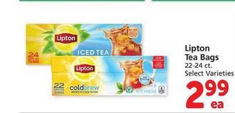 Safeway Lipton tea bags offer