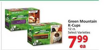Safeway Green mountain k-cups offer