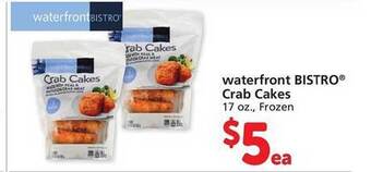 Safeway Waterfront bistro crab cakes offer