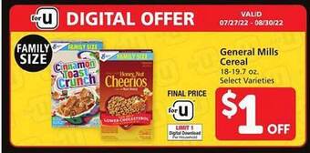 Safeway General mills cereal offer