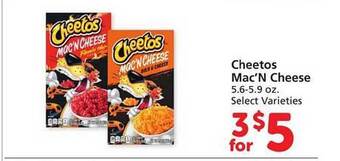 Safeway Cheetos mac'n cheese offer