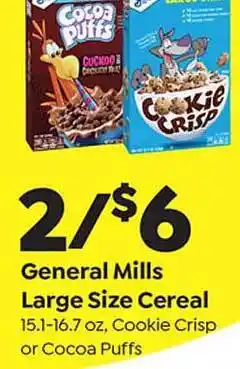 Save a Lot General mills large size cereal offer
