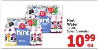 Safeway Hint water offer