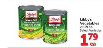 Safeway Libby's vegetables offer