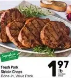Tom Thumb Fresh Pork Sirloin Chops offer