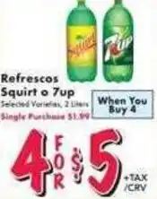 Rio Ranch Market Refrescos Squirt o 7up offer