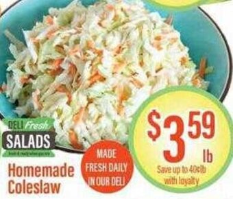 Chief Supermarket Homemade Coleslaw offer