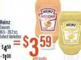 Chief Supermarket Heinz Sauces 16.5-20.2 oz. offer