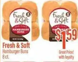 Chief Supermarket Fresh & Soft Hamburger Buns offer