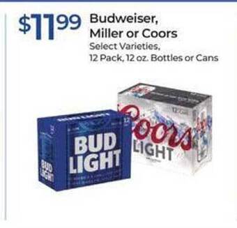 Rite Aid Budweiser, miller or coors offer