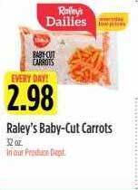 Bel Air Markets Raley's baby-cut carrots offer