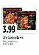 Bel Air Markets Life cuisine bowls offer