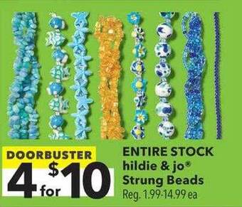 JOANN Hildie & jo strung beads offer