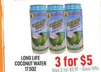 Seafood City Long life coconut water offer