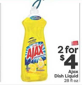 Weis Markets Ajax dish liquid offer