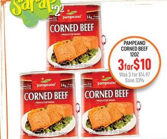Seafood City Pampeano corned beef offer