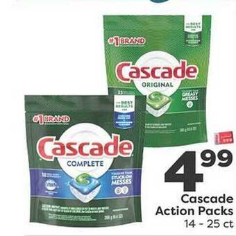 Weis Markets Cascade action packs offer