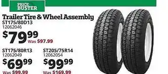 Rural King Trailer tire & wheel assembly offer