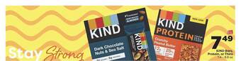 Weis Markets Kind bars, protein or thins offer