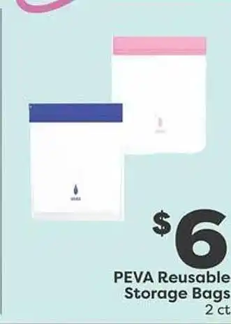 Weis Markets Peva reusable storage bags offer
