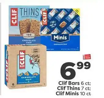 Weis Markets Clif bars, clif thins, clif minis offer