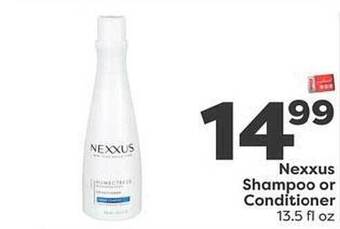 Weis Markets Nexxus shampoo or conditioner offer