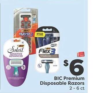 Weis Markets Bic premium disposable razors offer