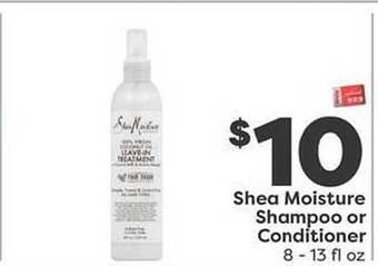 Weis Markets Shea moisture shampoo oe conditioner offer