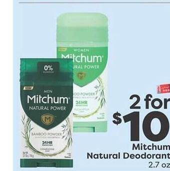 Weis Markets Mitchum natural deodorant offer
