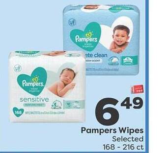 Weis Markets Pampers wipes offer