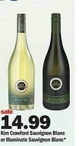 Meijer Kim crawford sauvignon blanc or illuminate sauvignon blanc offer