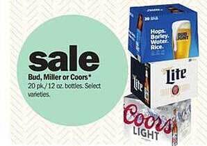 Meijer Bud, miller or coors offer