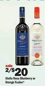 Meijer Stella rosa blueberry or orange fusion offer