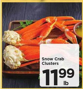 SHOPPERS Snow crab clusters offer