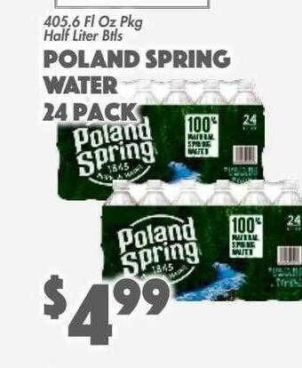 The Food Emporium Poland spring water 24 pack offer