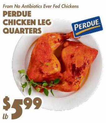 The Food Emporium Perdue chicken leg quarters offer
