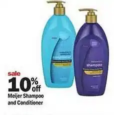 Meijer Meijer shampoo and conditioner offer
