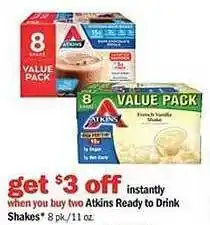 Meijer Atkins ready to drink shakes offer