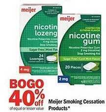 Meijer Meijer smoking cessation products offer
