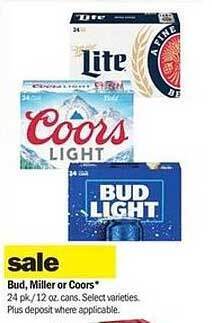 Meijer Bud, miller or coors offer