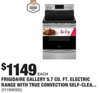 The Home Depot Frigidaire Gallery 5.7 CU. Ft. Electric Range offer