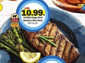 Meijer Certified Angus Beef Boneless Strip Steak offer