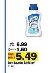Meijer Lysol laundry sanitizer offer