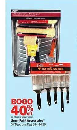 Meijer Linzer paint accessories offer