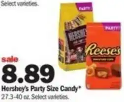 Meijer Hershy's Party Size Candy 27.3-40 oz offer