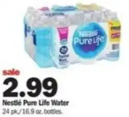 Meijer Nestlè Pure Life Water 24pk/ 16.9 oz offer
