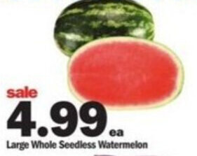Meijer Large Whole Seedless Watermelon offer